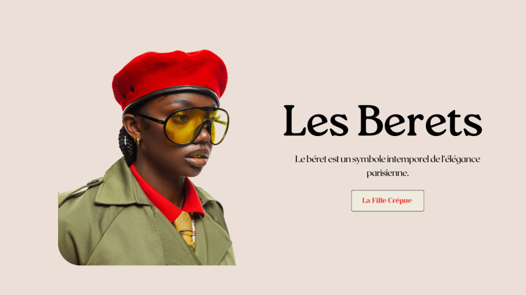 Les bérets & cheveux crépus : le duo chic et&nbsp;pratique